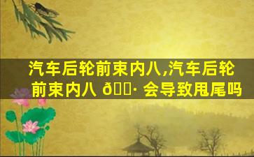 汽车后轮前束内八,汽车后轮前束内八 🕷 会导致甩尾吗